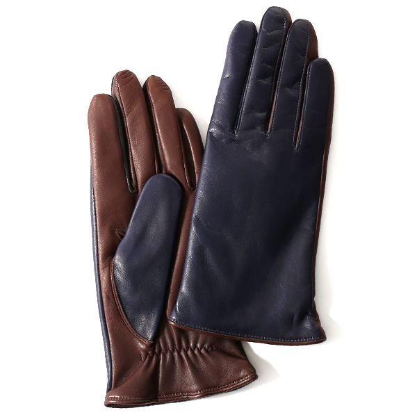 KURODA(クロダ) 羊革 レディース 手袋 ネイビー