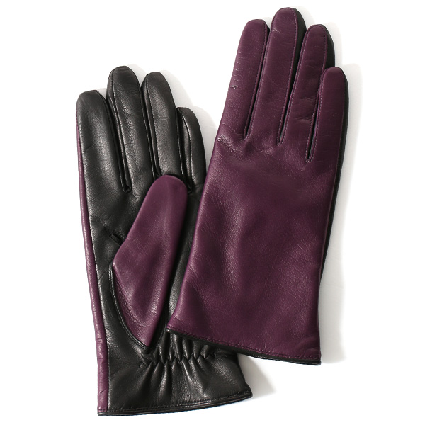 KURODA(クロダ) 羊革 レディース 手袋 パープル