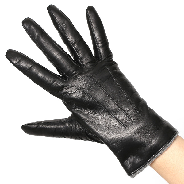 手袋 レディース 革 カシミア 日本製 ブランド イタリーラム 化粧箱 付き 女性 レザー 皮 グローブ ブラック 黒 黒色 暖かい カシミヤ 100% 防寒 保温 防風 冬 ビジネス 国産 専門 ブランド KURODA(クロダ)