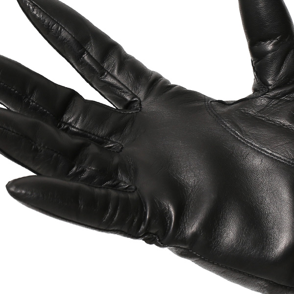 手袋 レディース 革 カシミア 日本製 ブランド イタリーラム 化粧箱 付き 女性 レザー 皮 グローブ ブラック 黒 黒色 暖かい カシミヤ 100% 防寒 保温 防風 冬 ビジネス 国産 専門 ブランド KURODA(クロダ)