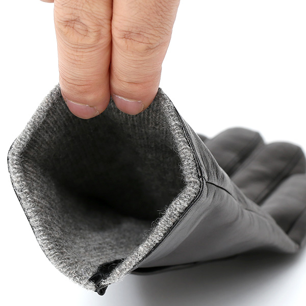 手袋 レディース 革 カシミア 日本製 ブランド イタリーラム 化粧箱 付き 女性 レザー 皮 グローブ ブラック 黒 黒色 暖かい カシミヤ 100% 防寒 保温 防風 冬 ビジネス 国産 専門 ブランド KURODA(クロダ)