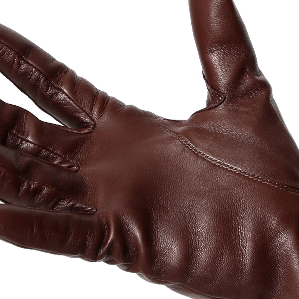 手袋 レディース 革 カシミア 日本製 ブランド イタリーラム 化粧箱 付き 女性 レザー 皮 グローブ ブラウン 茶 茶色 暖かい カシミヤ 100% 防寒 保温 防風 冬 ビジネス 国産 専門 ブランド KURODA(クロダ)