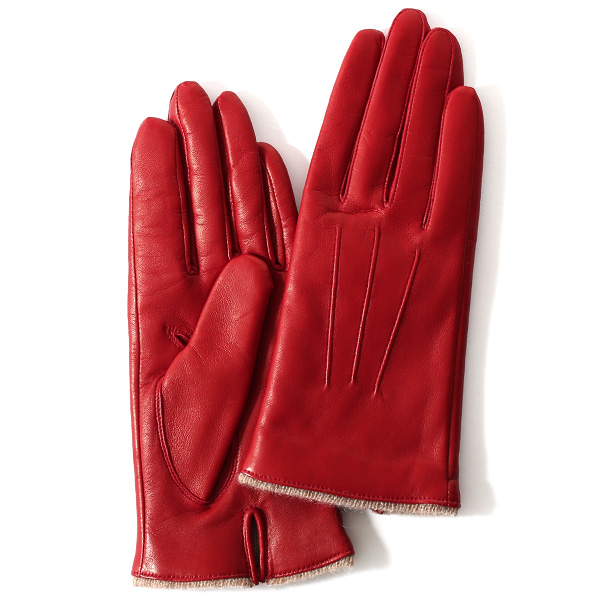 KURODA(クロダ) 羊革 レディース 手袋 レッド