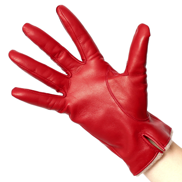  手袋 レディース 革 カシミア 日本製 ブランド イタリーラム 化粧箱 付き 女性 レザー 皮 グローブ レッド ワイン 赤色 暖かい カシミヤ 100％ 防寒 保温 防風 冬 ビジネス 国産 専門 ブランド KURODA(クロダ)