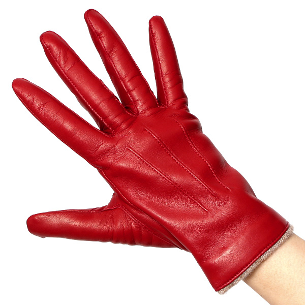  手袋 レディース 革 カシミア 日本製 ブランド イタリーラム 化粧箱 付き 女性 レザー 皮 グローブ レッド ワイン 赤色 暖かい カシミヤ 100％ 防寒 保温 防風 冬 ビジネス 国産 専門 ブランド KURODA(クロダ)