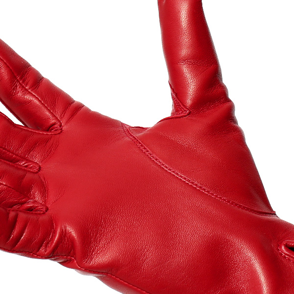  手袋 レディース 革 カシミア 日本製 ブランド イタリーラム 化粧箱 付き 女性 レザー 皮 グローブ レッド ワイン 赤色 暖かい カシミヤ 100％ 防寒 保温 防風 冬 ビジネス 国産 専門 ブランド KURODA(クロダ)