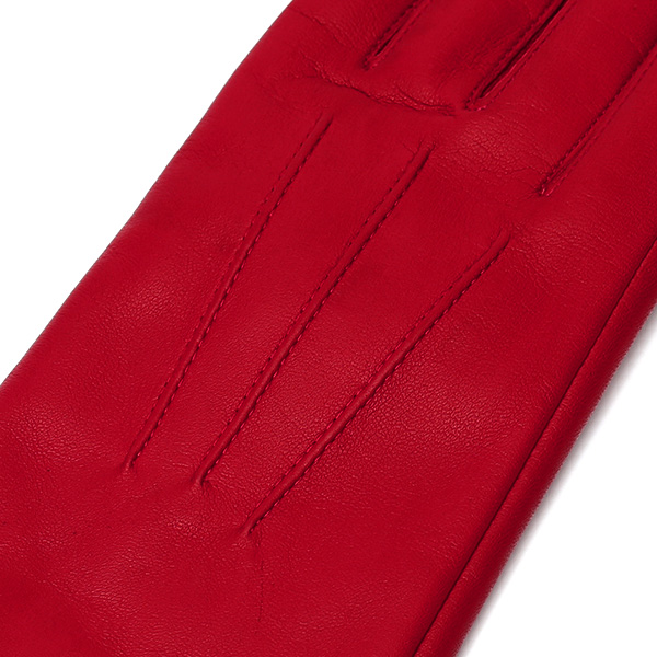  手袋 レディース 革 カシミア 日本製 ブランド イタリーラム 化粧箱 付き 女性 レザー 皮 グローブ レッド ワイン 赤色 暖かい カシミヤ 100％ 防寒 保温 防風 冬 ビジネス 国産 専門 ブランド KURODA(クロダ)