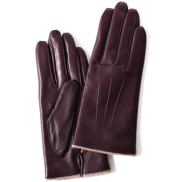 KURODA(クロダ) 羊革 レディース 手袋 パープル