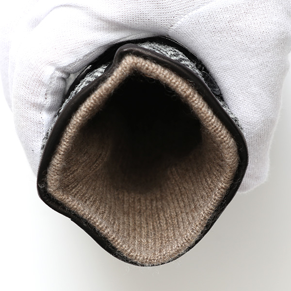  ハリスツイード 手袋 メンズ スマホ カシミヤ カシミア 日本製 ベルト付き 国産 本革 皮 レザー グレー グレイ 灰色 通勤 通学 彼氏 旦那 夫 息子 誕生日 クリスマス プレゼント 冬 グローブ ブランド KURODA(クロダ)