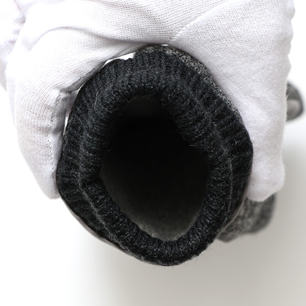  手袋 ハリスツイード メンズ ブランド 革 タッチパネル対応 カシミヤ 100％ カシミア 裏地 リブ グローブ グレー グレイ 灰色 Harris Tweed チェック 柄 導電 本革 イタリーラム 羊革 英国 生地 日本製 KURODA(クロダ)