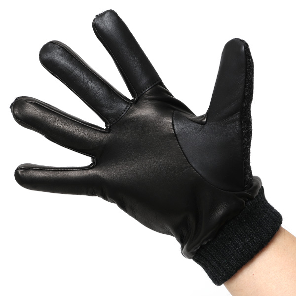  手袋 ハリスツイード メンズ ブランド 革 タッチパネル対応 カシミヤ 100％ カシミア 裏地 リブ グローブ グレー グレイ 灰色 Harris Tweed チェック 柄 導電 本革 イタリーラム 羊革 英国 生地 日本製 KURODA(クロダ)