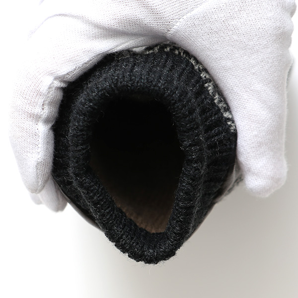  手袋 ハリスツイード メンズ ブランド 革 タッチパネル対応 カシミヤ 100％ カシミア 裏地 リブ グローブ グレー グレイ 灰色 Harris Tweed チェック 柄 導電 本革 イタリーラム 羊革 英国 生地 日本製 KURODA(クロダ)