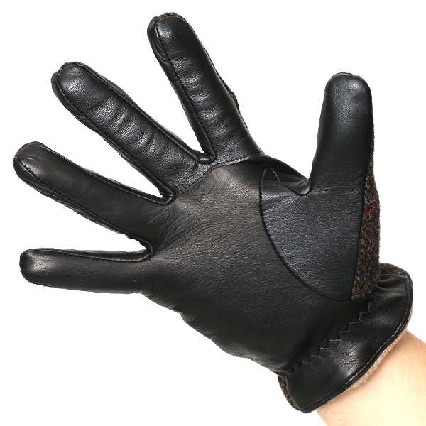  ムーン MOON 手袋 メンズ スマートフォン対応 カシミヤ レザー ベルト付き 日本製 革手袋 防寒 ブラウン 茶 茶色 男性用 紳士 暖かい カシミア グローブ イタリーラム 羊革 導電 皮 国産 ブランド KURODA(クロダ)