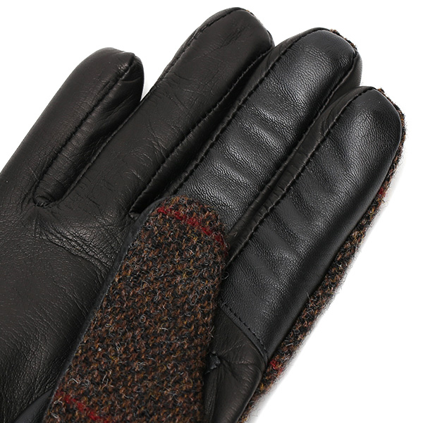  ムーン MOON 手袋 メンズ スマートフォン対応 カシミヤ レザー ベルト付き 日本製 革手袋 防寒 ブラウン 茶 茶色 男性用 紳士 暖かい カシミア グローブ イタリーラム 羊革 導電 皮 国産 ブランド KURODA(クロダ)