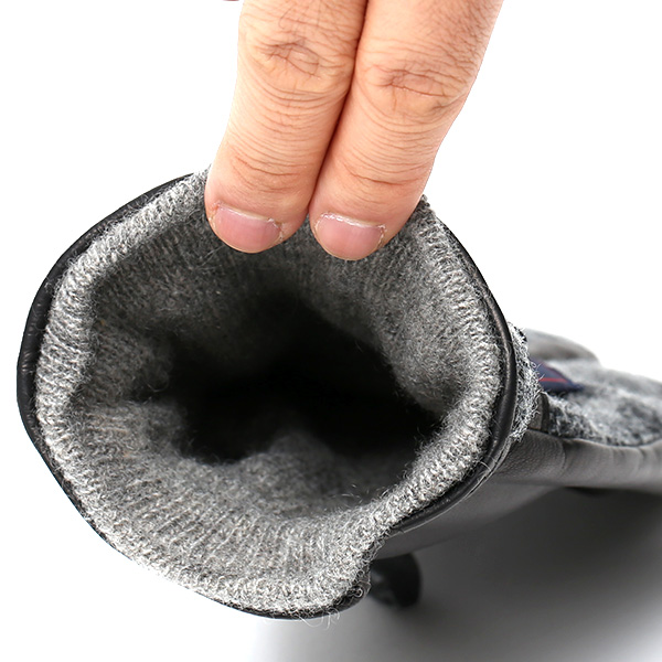  ムーン MOON 手袋 メンズ スマートフォン対応 カシミヤ レザー ベルト付き 日本製 革手袋 防寒 グレー グレイ 灰色 男性用 紳士 暖かい カシミア グローブ イタリーラム 羊革 導電 皮 国産 ブランド KURODA(クロダ)