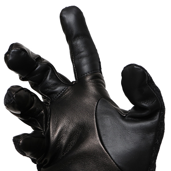  ムーン MOON 手袋 メンズ スマートフォン対応 カシミヤ レザー ベルト付き 日本製 革手袋 防寒 グレー グレイ 灰色 男性用 紳士 暖かい カシミア グローブ イタリーラム 羊革 導電 皮 国産 ブランド KURODA(クロダ)