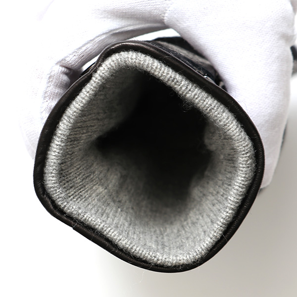  ムーン MOON 手袋 メンズ スマートフォン対応 カシミヤ レザー ベルト付き 日本製 革手袋 防寒 グレー グレイ 灰色 男性用 紳士 暖かい カシミア グローブ イタリーラム 羊革 導電 皮 国産 ブランド KURODA(クロダ)