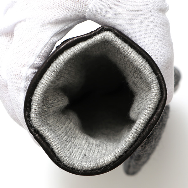  ムーン MOON 手袋 メンズ スマートフォン対応 カシミヤ レザー ベルト付き 日本製 革手袋 防寒 グレー グレイ 灰色 男性用 紳士 暖かい カシミア グローブ イタリーラム 羊革 導電 皮 国産 ブランド KURODA(クロダ)