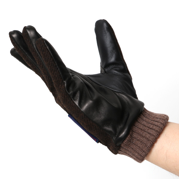  ムーン 手袋 メンズ スマホ MOON カシミヤ イタリアラム レザー 羊革 タッチパネル 導電 革 ブラウン 茶 茶色 男性 彼氏 夫 旦那 誕生日 クリスマス プレゼント 通勤 通学 日本製 国産 ブランド KURODA(クロダ)