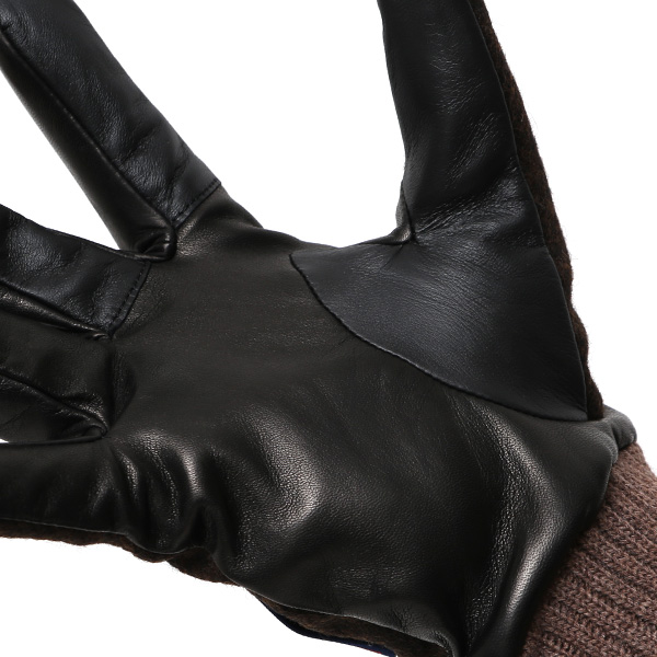  ムーン 手袋 メンズ スマホ MOON カシミヤ イタリアラム レザー 羊革 タッチパネル 導電 革 ブラウン 茶 茶色 男性 彼氏 夫 旦那 誕生日 クリスマス プレゼント 通勤 通学 日本製 国産 ブランド KURODA(クロダ)