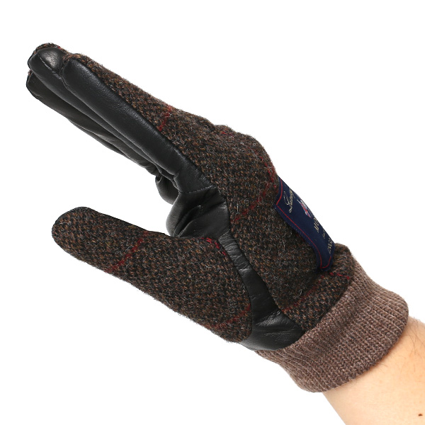  ムーン 手袋 メンズ スマホ MOON カシミヤ イタリアラム レザー 羊革 タッチパネル 導電 革 ブラウン 茶 茶色 男性 彼氏 夫 旦那 誕生日 クリスマス プレゼント 通勤 通学 日本製 国産 ブランド KURODA(クロダ)