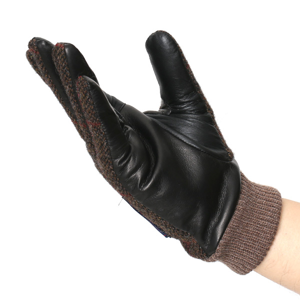  ムーン 手袋 メンズ スマホ MOON カシミヤ イタリアラム レザー 羊革 タッチパネル 導電 革 ブラウン 茶 茶色 男性 彼氏 夫 旦那 誕生日 クリスマス プレゼント 通勤 通学 日本製 国産 ブランド KURODA(クロダ)