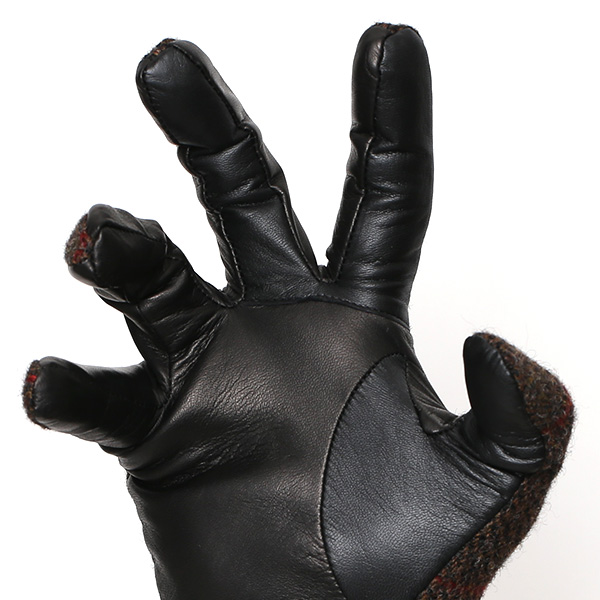  ムーン 手袋 メンズ スマホ MOON カシミヤ イタリアラム レザー 羊革 タッチパネル 導電 革 ブラウン 茶 茶色 男性 彼氏 夫 旦那 誕生日 クリスマス プレゼント 通勤 通学 日本製 国産 ブランド KURODA(クロダ)