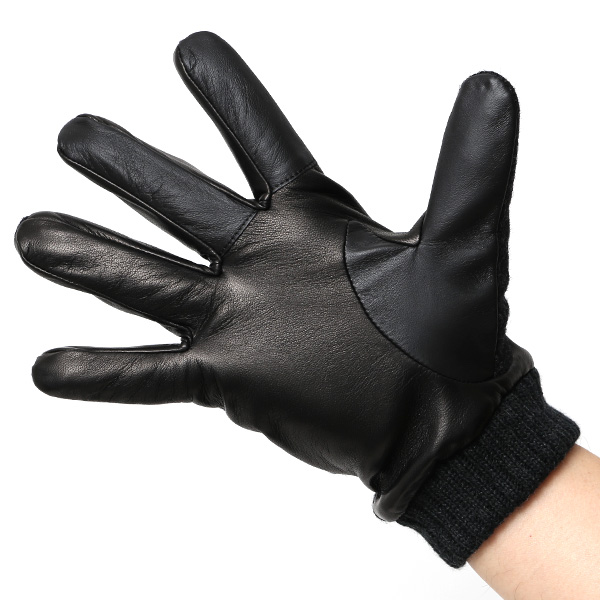  ムーン 手袋 メンズ スマホ MOON カシミヤ イタリアラム レザー 羊革 タッチパネル 導電 革 グレー グレイ 灰色 男性 彼氏 夫 旦那 誕生日 クリスマス プレゼント 通勤 通学 日本製 国産 ブランド KURODA(クロダ)