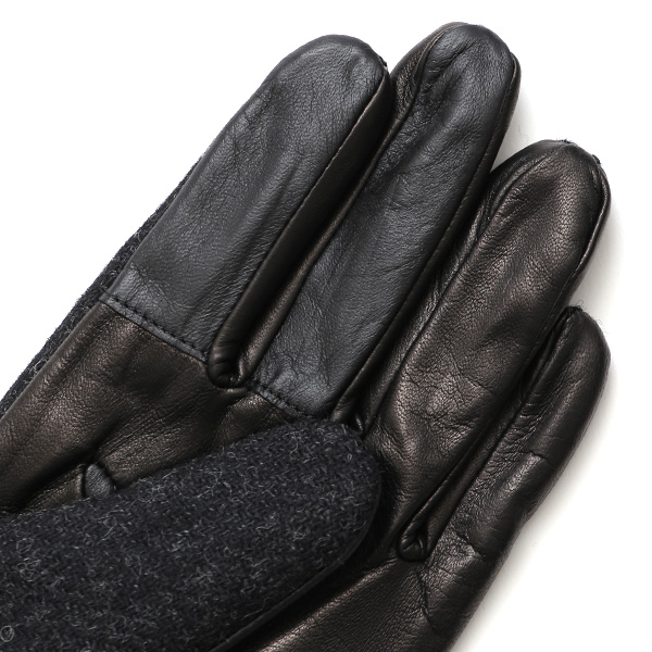  ムーン 手袋 メンズ スマホ MOON カシミヤ イタリアラム レザー 羊革 タッチパネル 導電 革 グレー グレイ 灰色 男性 彼氏 夫 旦那 誕生日 クリスマス プレゼント 通勤 通学 日本製 国産 ブランド KURODA(クロダ)
