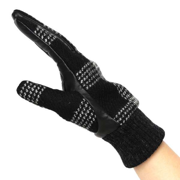  ハリスツイード 手袋 レディース スマホ カシミヤ 日本製 リブ付き グローブ 本革 イタリーラム 革 ブラック 黒 黒色 Harris Tweed 女性 カシミア 皮 グローブ 彼女 妻 冬 プレゼント ブランド 国産 KURODA(クロダ)