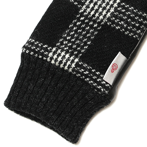  ハリスツイード 手袋 レディース スマホ カシミヤ 日本製 リブ付き グローブ 本革 イタリーラム 革 ブラック 黒 黒色 Harris Tweed 女性 カシミア 皮 グローブ 彼女 妻 冬 プレゼント ブランド 国産 KURODA(クロダ)