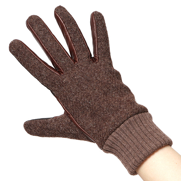  ハリスツイード 手袋 レディース スマホ カシミヤ 日本製 リブ付き グローブ 本革 イタリーラム 革 ブラウン 茶 茶色 Harris Tweed 女性 カシミア 皮 グローブ 彼女 妻 冬 プレゼント ブランド 国産 KURODA(クロダ)