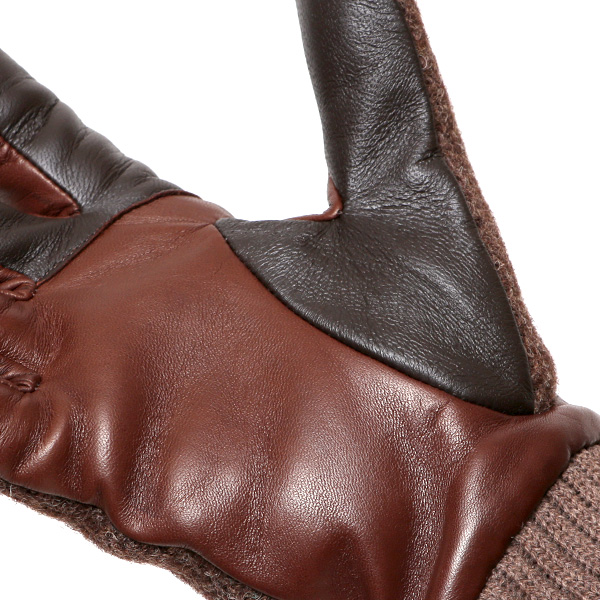  ハリスツイード 手袋 レディース スマホ カシミヤ 日本製 リブ付き グローブ 本革 イタリーラム 革 ブラウン 茶 茶色 Harris Tweed 女性 カシミア 皮 グローブ 彼女 妻 冬 プレゼント ブランド 国産 KURODA(クロダ)