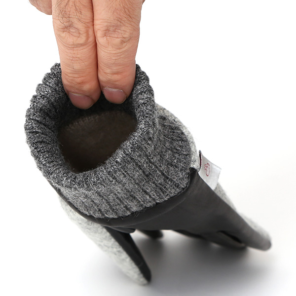  ハリスツイード 手袋 レディース スマホ カシミヤ 日本製 リブ付き グローブ 本革 イタリーラム 革 ライトグレー グレー グレイ 灰色 Harris Tweed 女性 カシミア 皮 グローブ 彼女 妻 冬 プレゼント ブランド 国産 KURODA(クロダ)