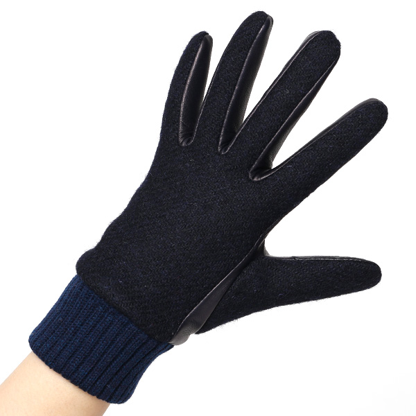  ハリスツイード 手袋 レディース スマホ カシミヤ 日本製 リブ付き グローブ 本革 イタリーラム 革 ブルー ネイビー 青色 Harris Tweed 女性 カシミア 皮 グローブ 彼女 妻 冬 プレゼント ブランド 国産 KURODA(クロダ)