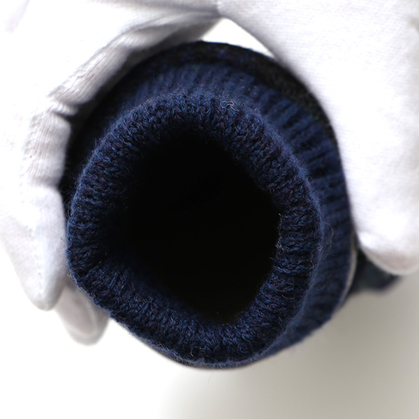  ハリスツイード 手袋 レディース スマホ カシミヤ 日本製 リブ付き グローブ 本革 イタリーラム 革 ブルー ネイビー 青色 Harris Tweed 女性 カシミア 皮 グローブ 彼女 妻 冬 プレゼント ブランド 国産 KURODA(クロダ)