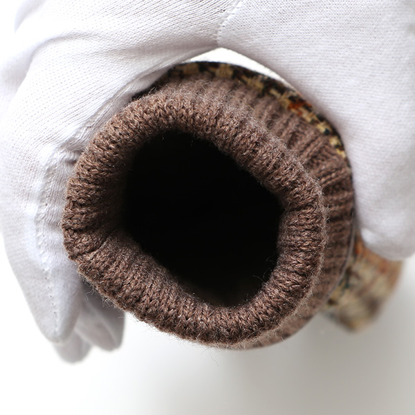  ハリスツイード 手袋 レディース スマホ カシミヤ 日本製 リブ付き グローブ 本革 イタリーラム 革 ベージュ 肌色 Harris Tweed 女性 カシミア 皮 グローブ 彼女 妻 冬 プレゼント ブランド 国産 KURODA(クロダ)