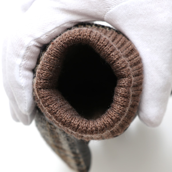  手袋 レディース スマホ ムーン MOON ツイード イタリアラム 羊革 カシミア裏地 暖かい 防寒 ブラウン 茶 茶色 女性 婦人 通勤 通学 カジュアル ビジネス リブ付き 革グローブ ブランド 日本製 KURODA(クロダ)