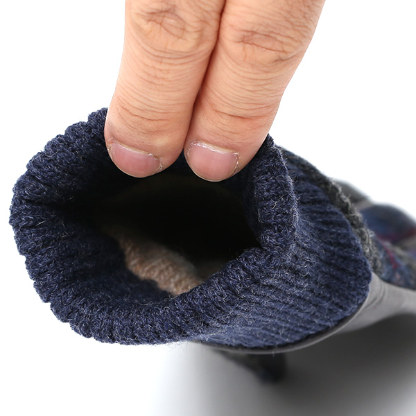  手袋 レディース スマホ ムーン MOON ツイード イタリアラム 羊革 カシミア裏地 暖かい 防寒 ブルー ネイビー 青色 女性 婦人 通勤 通学 カジュアル ビジネス リブ付き 革グローブ ブランド 日本製 KURODA(クロダ)