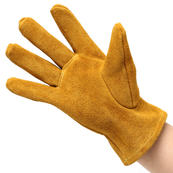  耐熱グローブ キャンプ 手袋 耐熱革手袋 アウトドア バーベキュー レザーグローブ 牛革 おすすめ イエロー 黄色 メンズ キャンプグローブ おしゃれ 焚き火 鍋つかみ 作業用 ペレック(PELLEK) KURODA(クロダ)