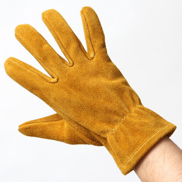 耐熱グローブ キャンプ 手袋 耐熱革手袋 アウトドア バーベキュー レザーグローブ 牛革 おすすめ イエロー 黄色 メンズ キャンプグローブ おしゃれ 焚き火 鍋つかみ 作業用 ペレック(PELLEK) KURODA(クロダ)