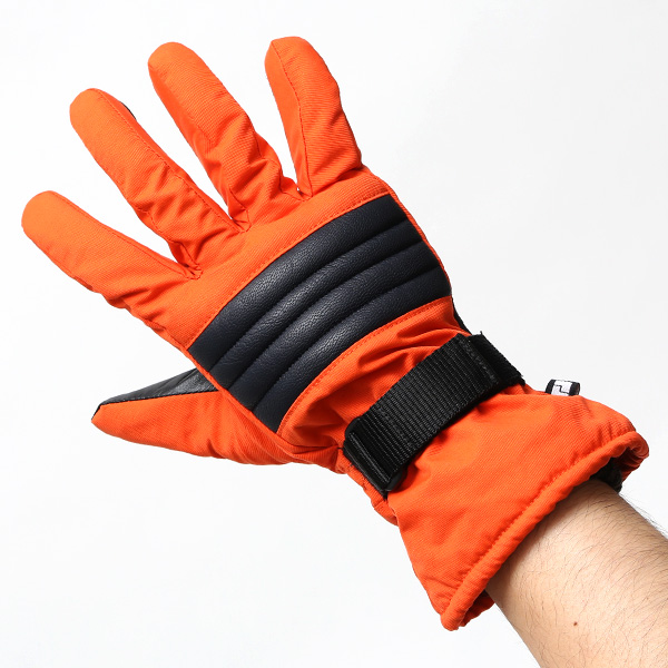  キャンプ 手袋 防寒 防寒手袋 防水 防風 撥水 冬 アウトドア 作業用 オシャレ グローブ 高品質 軍手 オレンジ 橙色 スマホ操作可能 手袋 メンズ 暖かい 裏起毛 登山 バイク 自転車 ペレック(PELLEK) KURODA(クロダ)