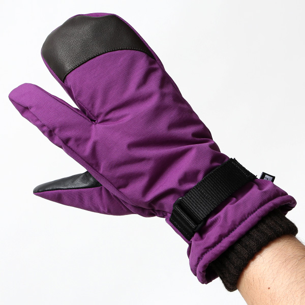  手袋 キャンプ アウトドア 防寒 スマホ操作可能 タッチパネル 防水 防風 撥水 グローブ 高品質 高級 パープル 紫色 フィンガーレス手袋 メンズ ミトン 温かい 裏起毛 登山 作業用 冬 ペレック(PELLEK) KURODA(クロダ)
