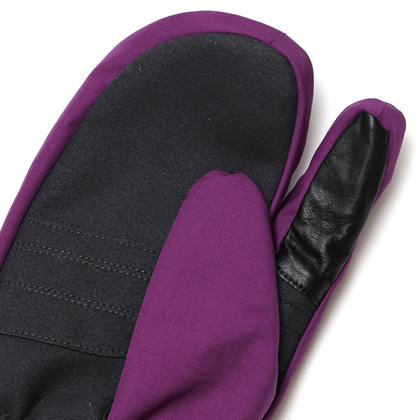  手袋 キャンプ アウトドア 防寒 スマホ操作可能 タッチパネル 防水 防風 撥水 グローブ 高品質 高級 パープル 紫色 フィンガーレス手袋 メンズ ミトン 温かい 裏起毛 登山 作業用 冬 ペレック(PELLEK) KURODA(クロダ)