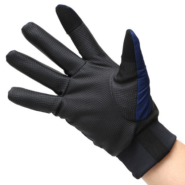  自転車 手袋 防寒 メンズ スマホ対応 サイクリング グローブ 冬用 防寒 防風 防水 おすすめ おしゃれ ブルー ネイビー 青色 ロードバイク バイク グローブ グリップ力 高機能 透湿 ナイロン ペレック(PELLEK) KURODA(クロダ)