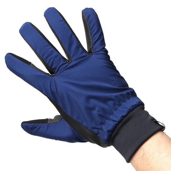  自転車 手袋 防寒 メンズ スマホ対応 サイクリング グローブ 冬用 防寒 防風 防水 おすすめ おしゃれ ブルー ネイビー 青色 ロードバイク バイク グローブ グリップ力 高機能 透湿 ナイロン ペレック(PELLEK) KURODA(クロダ)