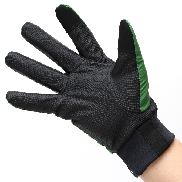  自転車 手袋 防寒 メンズ スマホ対応 サイクリング グローブ 冬用 防寒 防風 防水 おすすめ おしゃれ グリーン 緑色 ロードバイク バイク グローブ グリップ力 高機能 透湿 ナイロン ペレック(PELLEK) KURODA(クロダ)