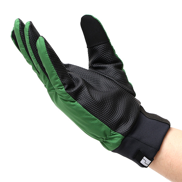  自転車 手袋 防寒 メンズ スマホ対応 サイクリング グローブ 冬用 防寒 防風 防水 おすすめ おしゃれ グリーン 緑色 ロードバイク バイク グローブ グリップ力 高機能 透湿 ナイロン ペレック(PELLEK) KURODA(クロダ)