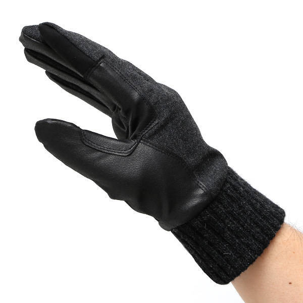  自転車 グローブ 防寒 メンズ スマホ対応 冬用 通勤 通学 手袋 スーツ生地 サイクリング グレー グレイ 灰色 キレカジ フォーマル 手袋 防寒 防風 撥水 透湿 おすすめ おしゃれ ペレック(PELLEK) KURODA(クロダ)