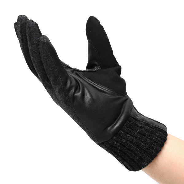  自転車 グローブ 防寒 メンズ スマホ対応 冬用 通勤 通学 手袋 スーツ生地 サイクリング グレー グレイ 灰色 キレカジ フォーマル 手袋 防寒 防風 撥水 透湿 おすすめ おしゃれ ペレック(PELLEK) KURODA(クロダ)